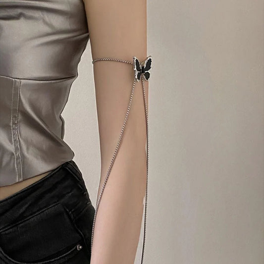 LALPINA Black Butterfly Necklace